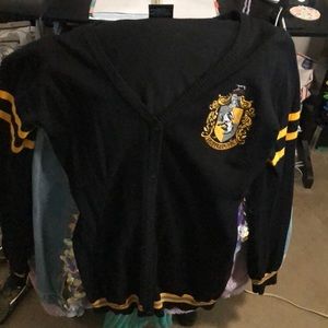 Hufflepuff cardigan.